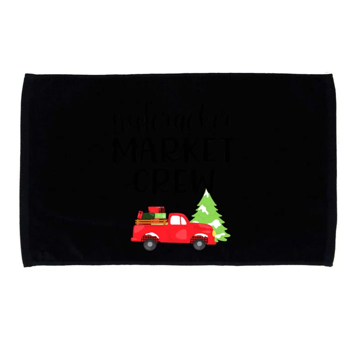 Nutcracker Market Crew Matching Christmas Shopping Microfiber Hand Towel