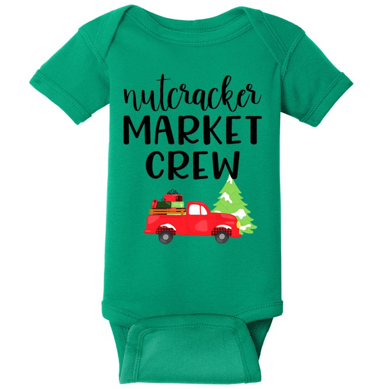 Nutcracker Market Crew Matching Christmas Shopping Baby Bodysuit
