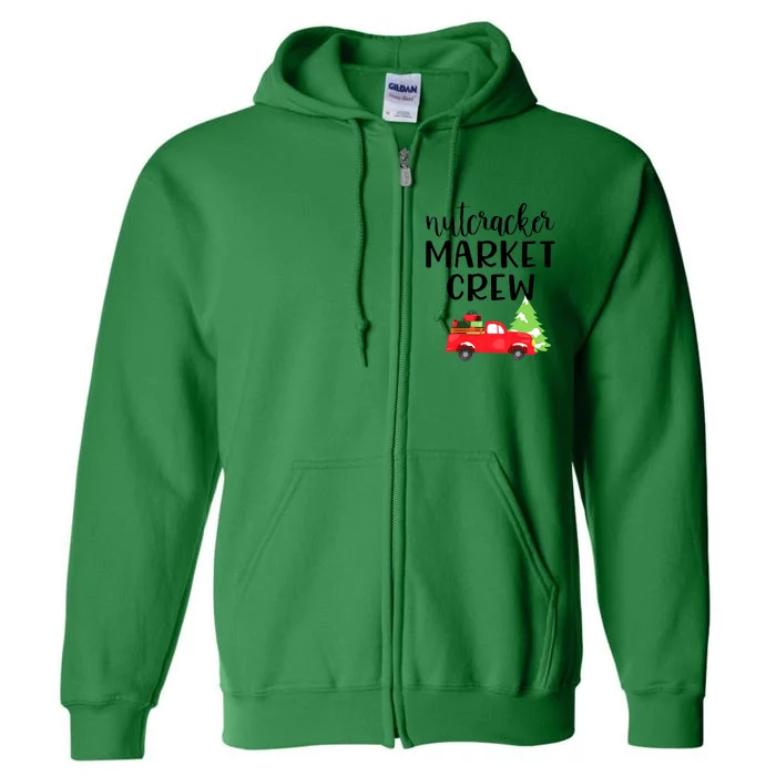 Nutcracker Market Crew Matching Christmas Shopping Full Zip Hoodie