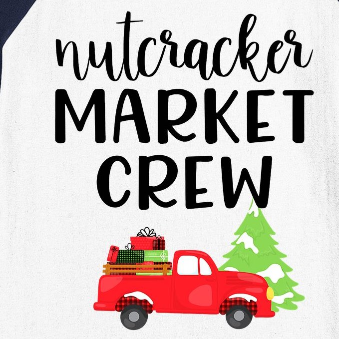 Nutcracker Market Crew Matching Christmas Shopping Baseball Sleeve Shirt