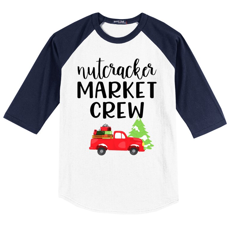 Nutcracker Market Crew Matching Christmas Shopping Baseball Sleeve Shirt
