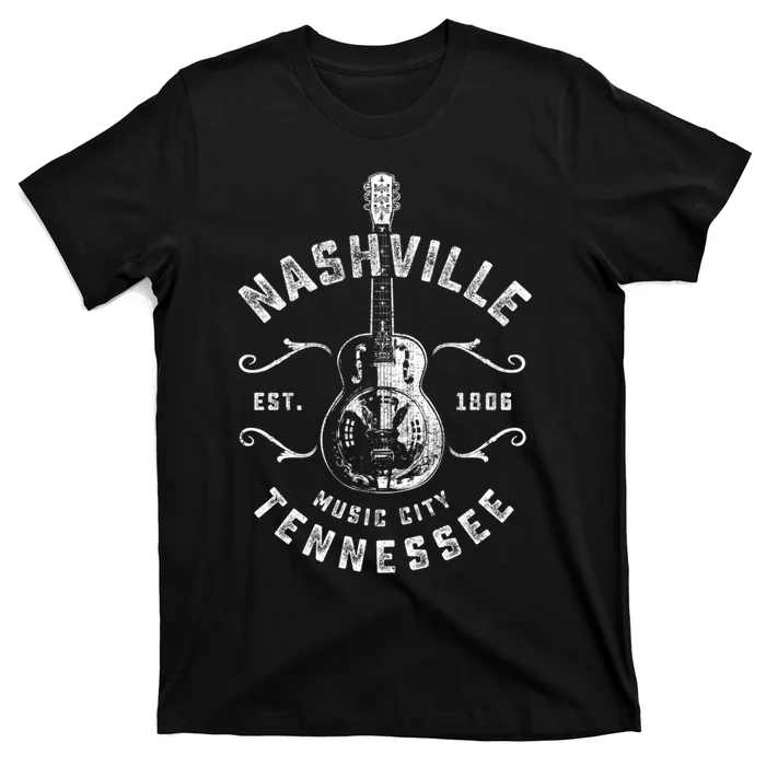 Nashville Music City Usa Gift Funny Vintage Gift T-Shirt