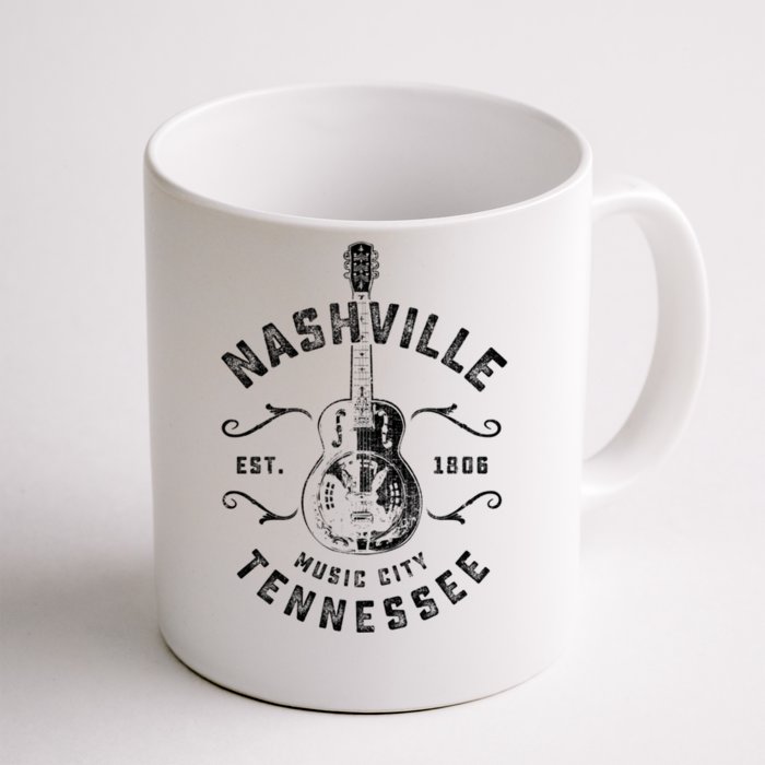 Nashville Music City Usa Gift Funny Vintage Gift Front & Back Coffee Mug