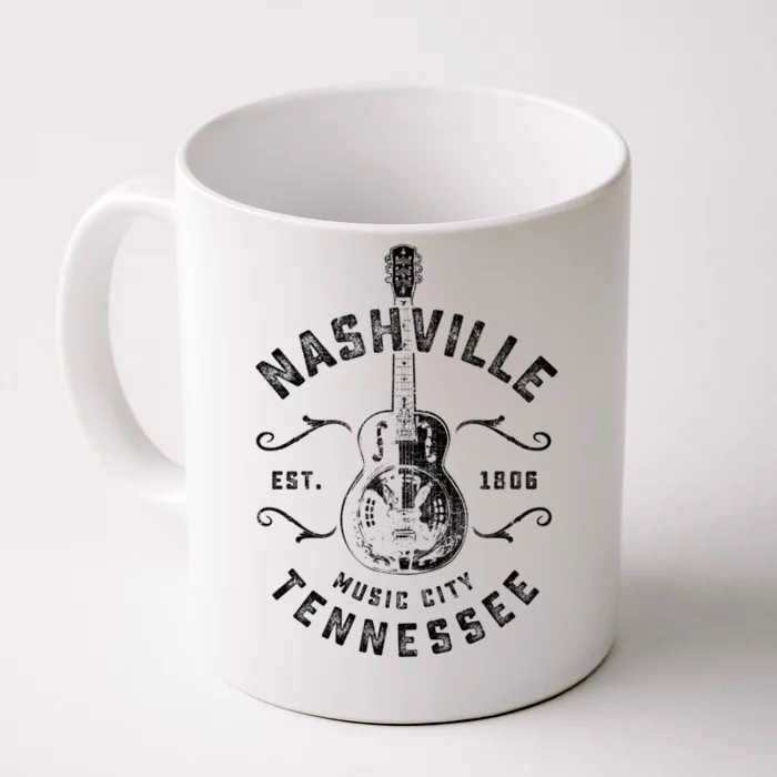 Nashville Music City Usa Gift Funny Vintage Gift Front & Back Coffee Mug