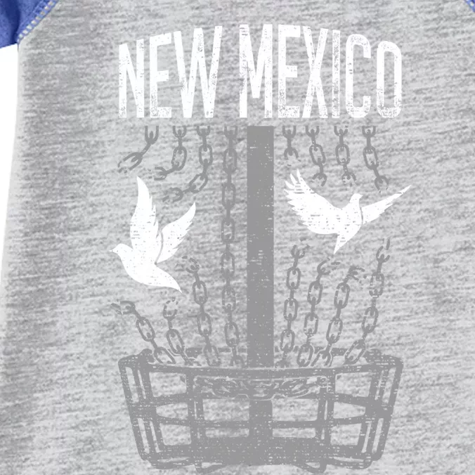 New Mexico Disc Golf Player Breaking Chains Birdie Gift Infant Baby Jersey Bodysuit