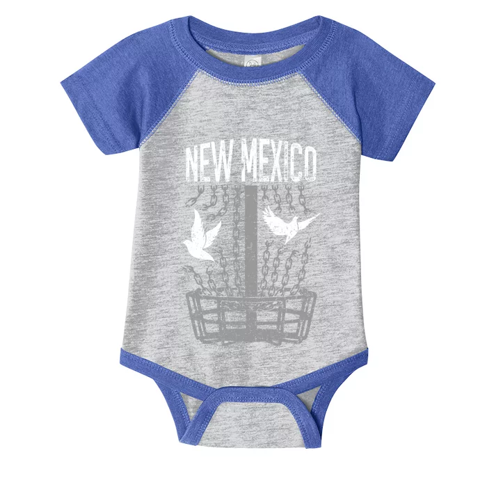 New Mexico Disc Golf Player Breaking Chains Birdie Gift Infant Baby Jersey Bodysuit