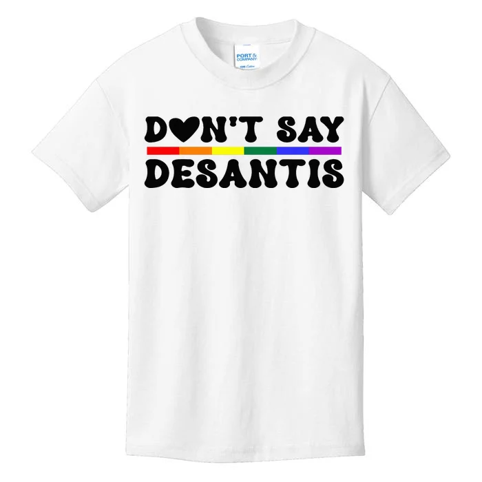 Never Mention DeSantis Florida that Reads Say Gay LGBT Kids T-Shirt