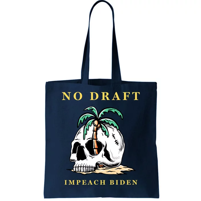 No Military Draft | Anti War Peace Tote Bag