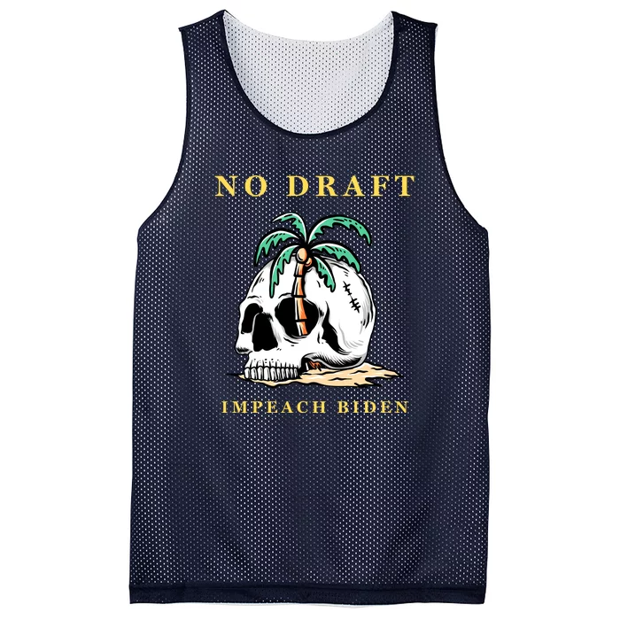 No Military Draft | Anti War Peace Mesh Reversible Basketball Jersey Tank