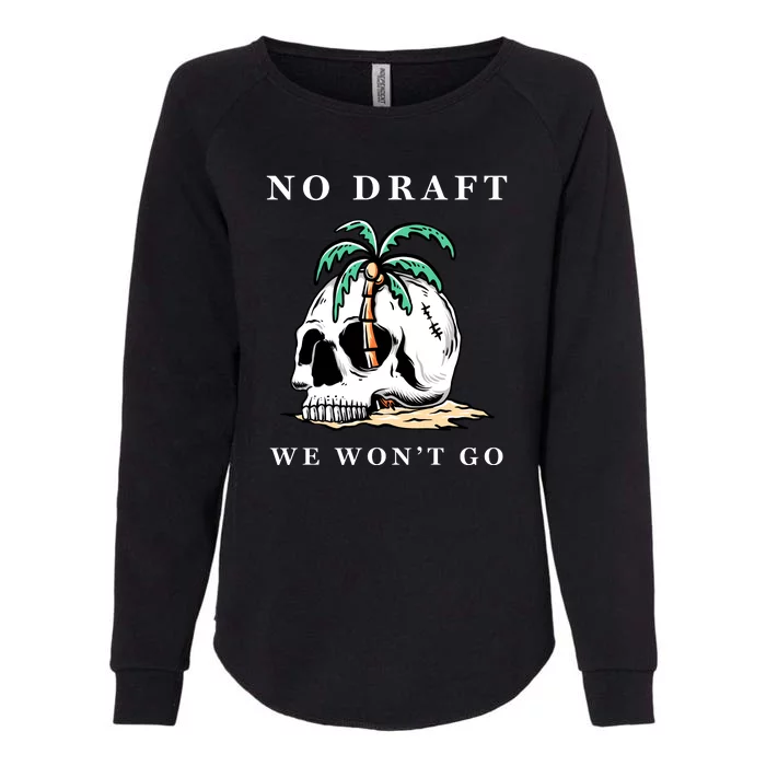 No Military Draft | Anti War Peace Womens California Wash Sweatshirt