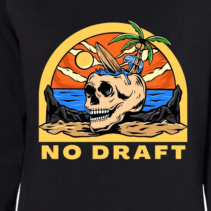 No Military Draft | Anti War Peace Womens California Wash Sweatshirt