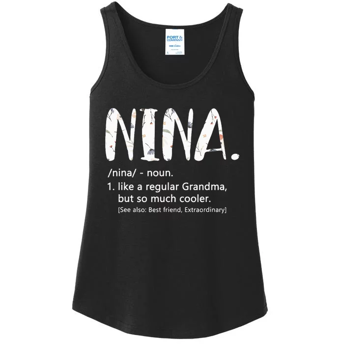 Nina Mothers Day Idea Cute Grandma Nina Ladies Essential Tank