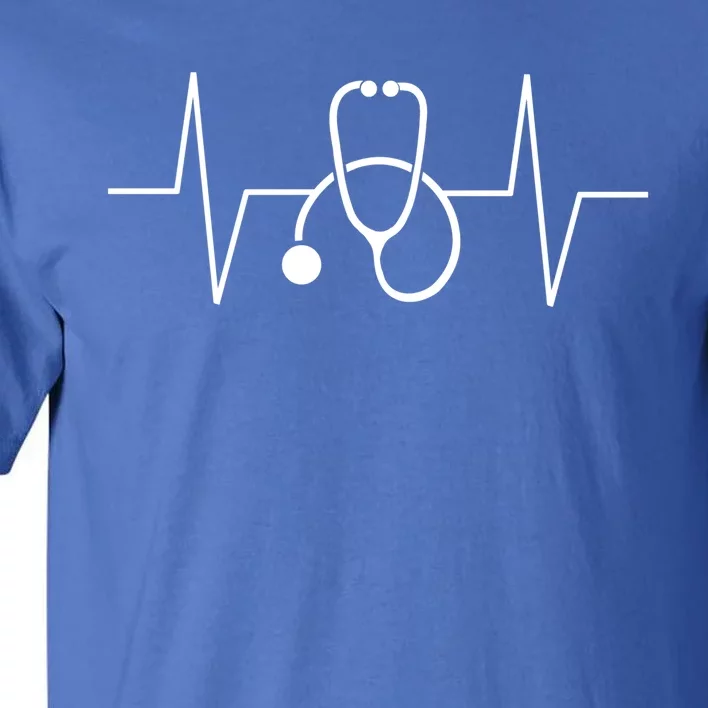 Nurse Medical Doctor Stethoscope Heartbeat Ekg Nursing Cool Gift Tall T-Shirt