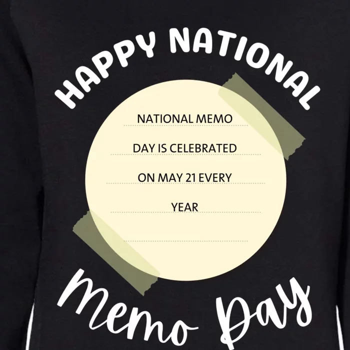 National Memo Day Gift Womens California Wash Sweatshirt