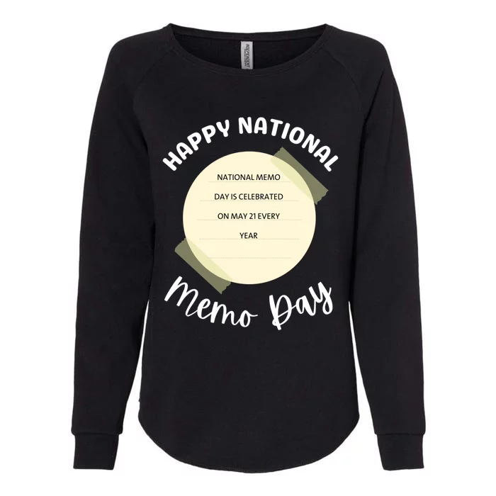 National Memo Day Gift Womens California Wash Sweatshirt