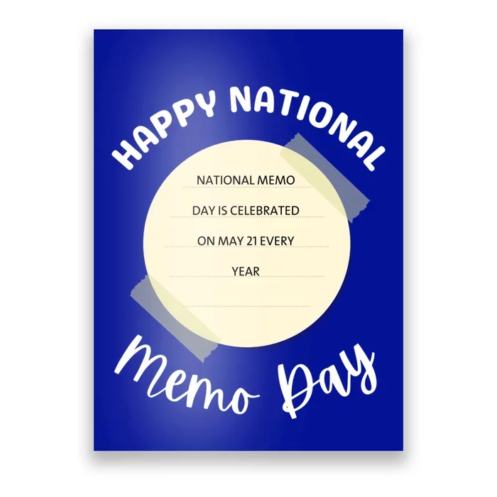 National Memo Day Gift Poster