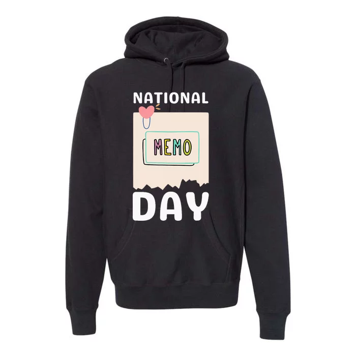 National Memo Day 2024 Premium Hoodie