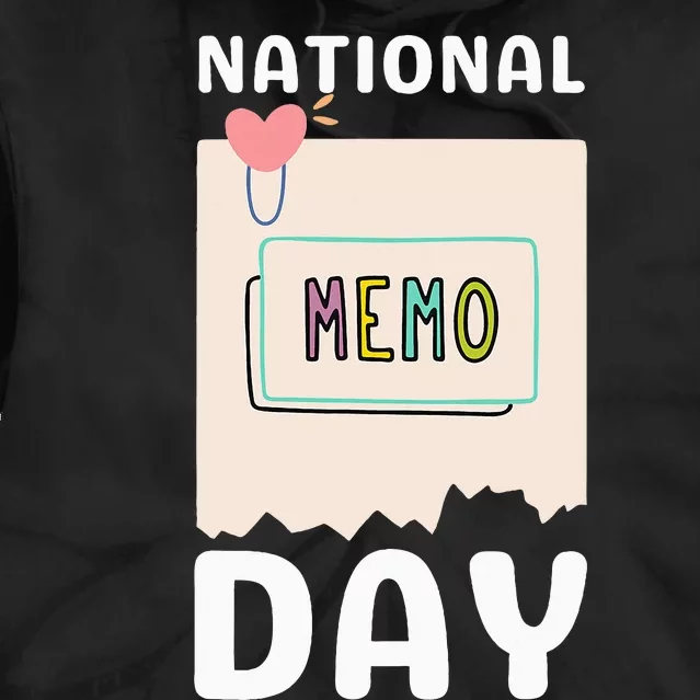 National Memo Day 2024 Tie Dye Hoodie