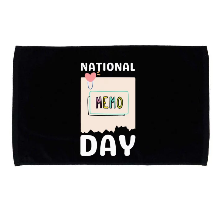 National Memo Day 2024 Microfiber Hand Towel