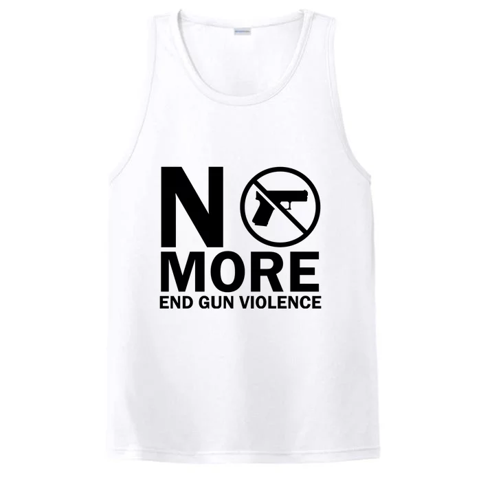 No More End Gun Violence Gun Control Wear Orange Performance Tank