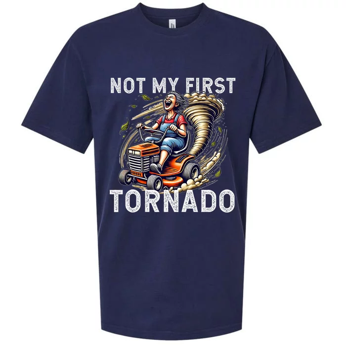 Not My First Tornado Storm Mom Mother Grandmother Birthday Sueded Cloud Jersey T-Shirt