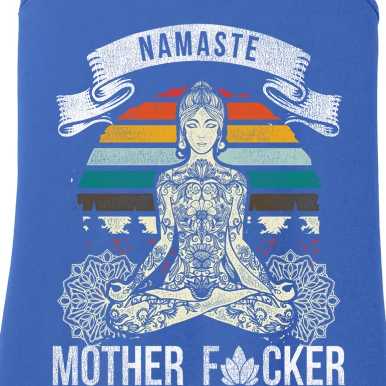 Namaste Mother F Funny Yoga Gift Cute Gift Ladies Essential Tank