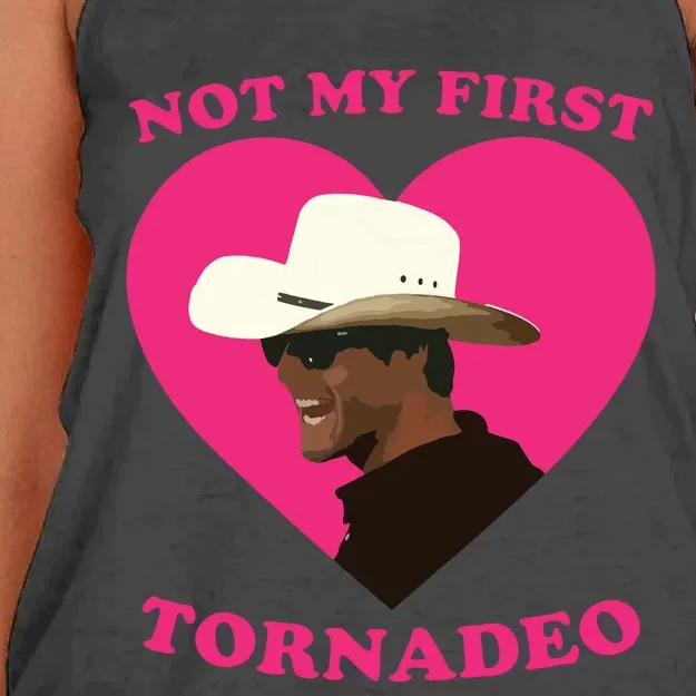 Not My First Tornadeo Not My First Tornado Women's Knotted Racerback Tank