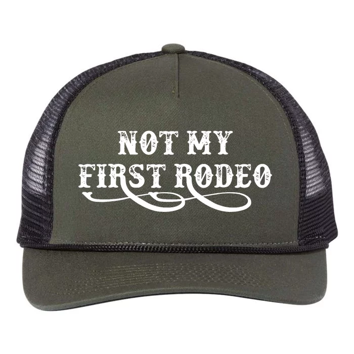 Not My First Rodeo Shirts Not My First Rodeo Retro Rope Trucker Hat Cap