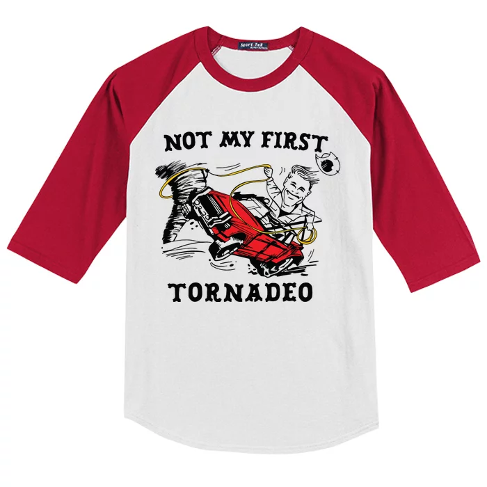 Not My First Tornadeo Kids Colorblock Raglan Jersey