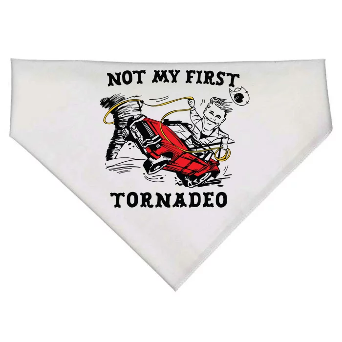 Not My First Tornadeo USA-Made Doggie Bandana