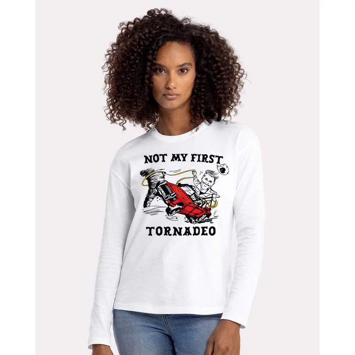 Not My First Tornadeo Womens Cotton Relaxed Long Sleeve T-Shirt