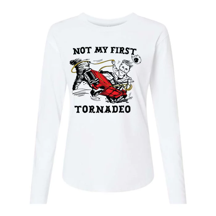 Not My First Tornadeo Womens Cotton Relaxed Long Sleeve T-Shirt