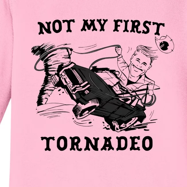 Not My First Tornado Baby Long Sleeve Bodysuit