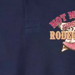 Not My First Rodeo Cowgirl Boots Pink Softstyle Adult Sport Polo