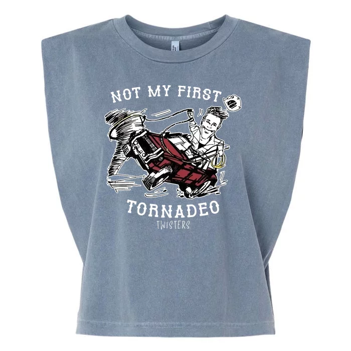 Not My First Tornadeo Twisters Garment-Dyed Women's Muscle Tee