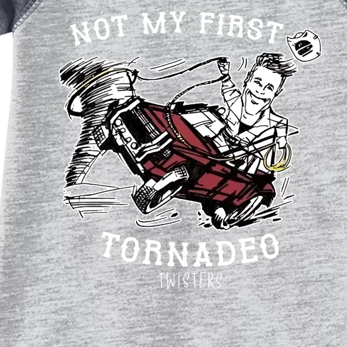 Not My First Tornadeo Twisters Infant Baby Jersey Bodysuit