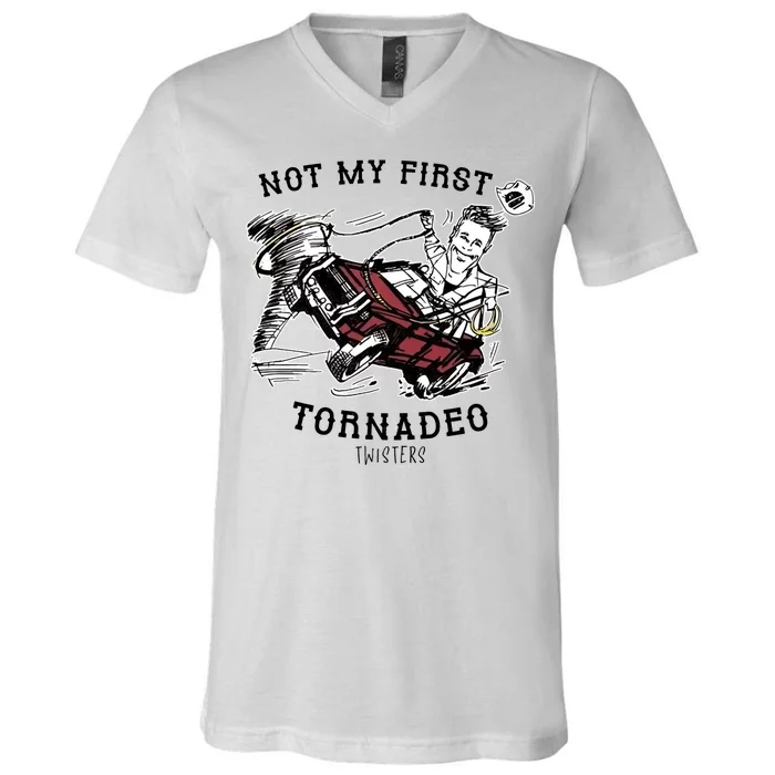 Not My First Tornadeo Twisters V-Neck T-Shirt