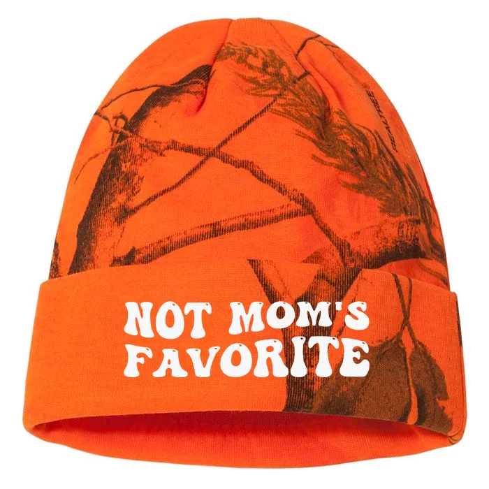 Not MomS Favorite Funny Son Daughter Trendy Favorite Child Kati - 12in Camo Beanie