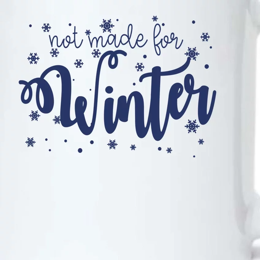 Not Made For Winter Snowflake Black Color Changing Mug