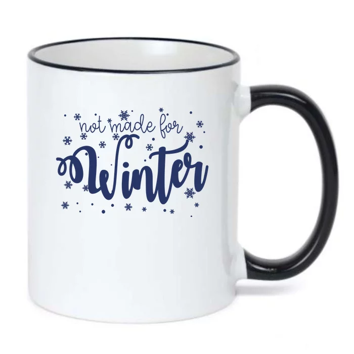 Not Made For Winter Snowflake Black Color Changing Mug