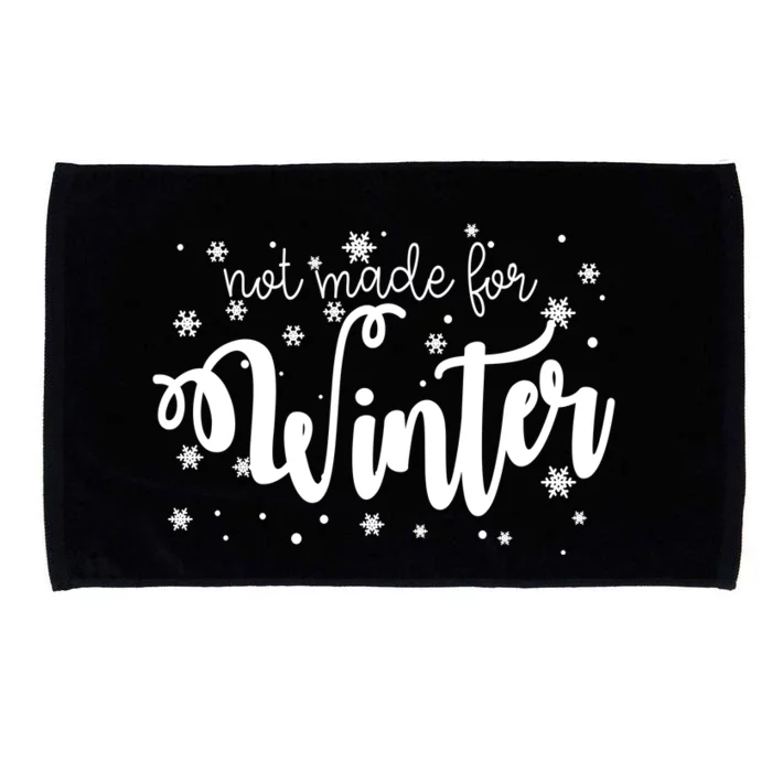 Not Made For Winter Snowflake Microfiber Hand Towel