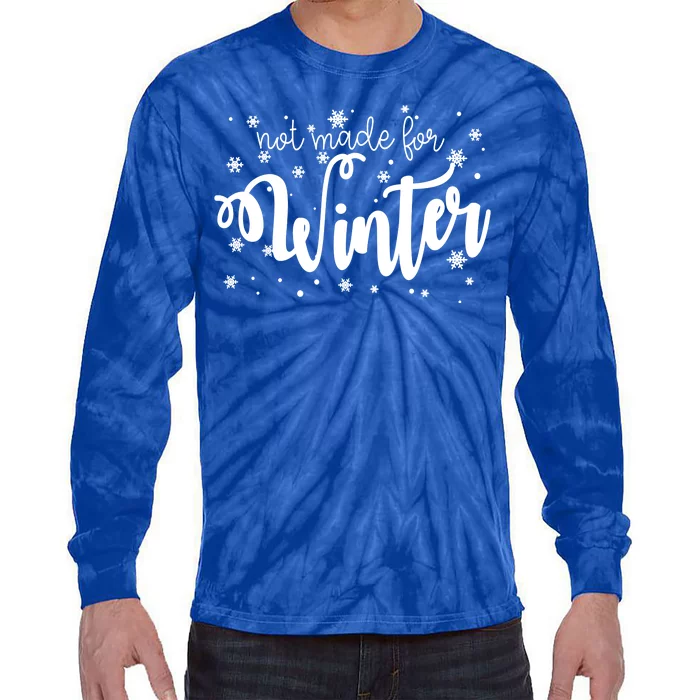 Not Made For Winter Snowflake Tie-Dye Long Sleeve Shirt