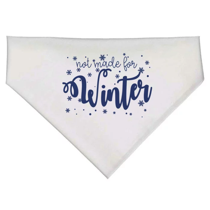 Not Made For Winter Snowflake USA-Made Doggie Bandana