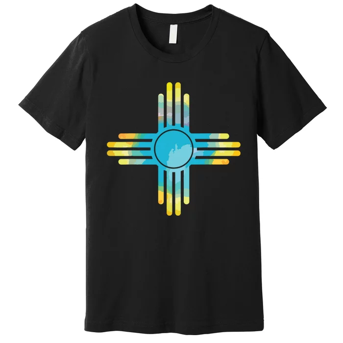 New Mexico Flag Pride Vintage New Mexican Souvenir Gift Premium T-Shirt