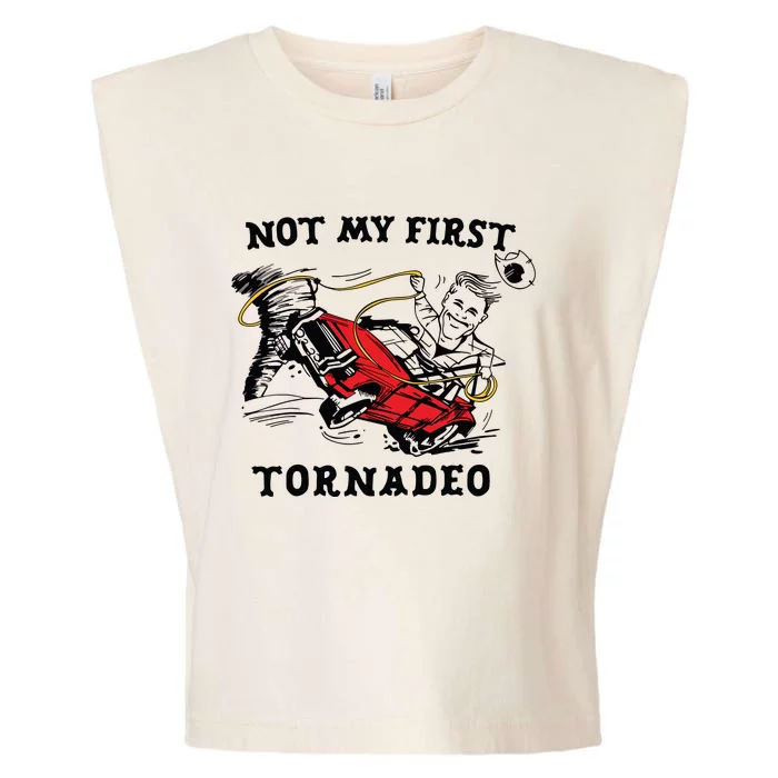 Not My First Tornadeo Not My First Tornado Garment-Dyed Women's Muscle Tee