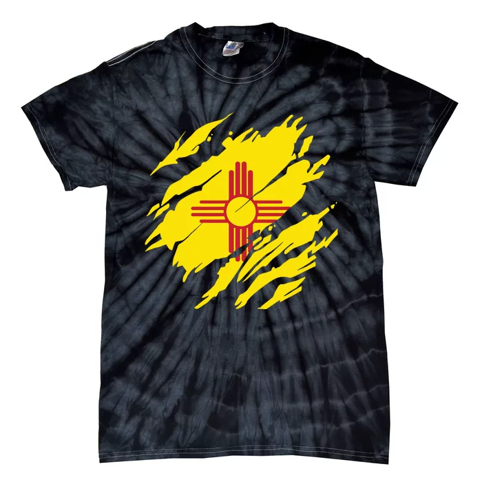 New Mexico Flag State Pride Roots Fan Patriotic New Mexico Tie-Dye T-Shirt