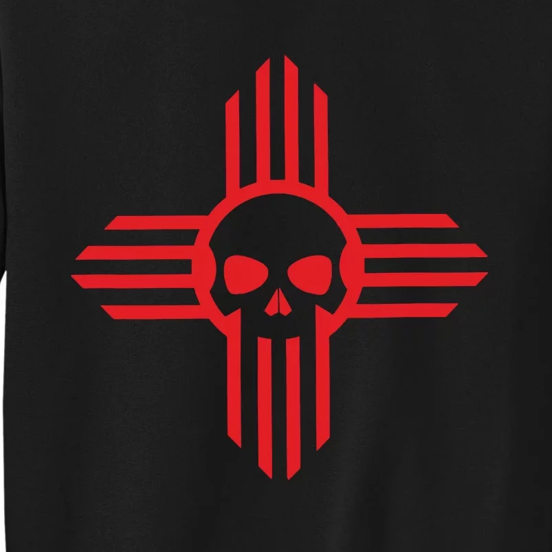 New Mexico Flag Zia Sun Skull State Pride Sweatshirt