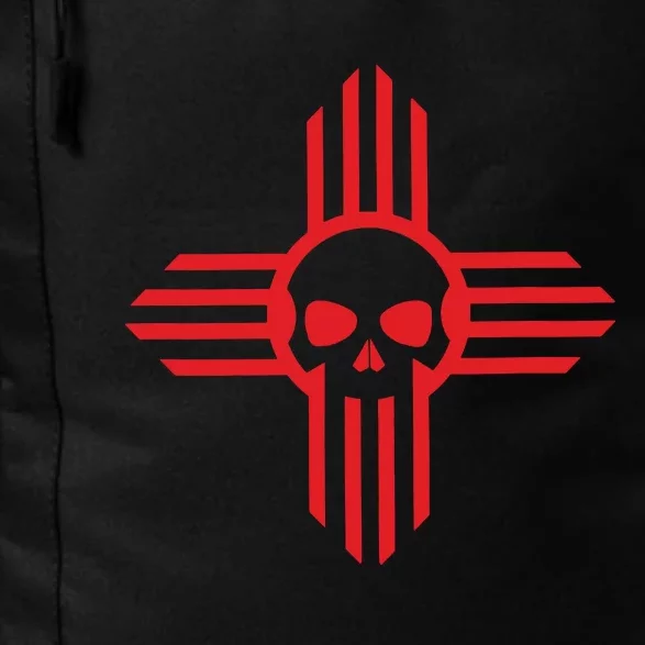 New Mexico Flag Zia Sun Skull State Pride Daily Commute Backpack