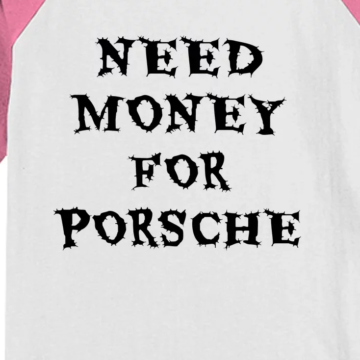 Need Money For Porsche Kids Colorblock Raglan Jersey