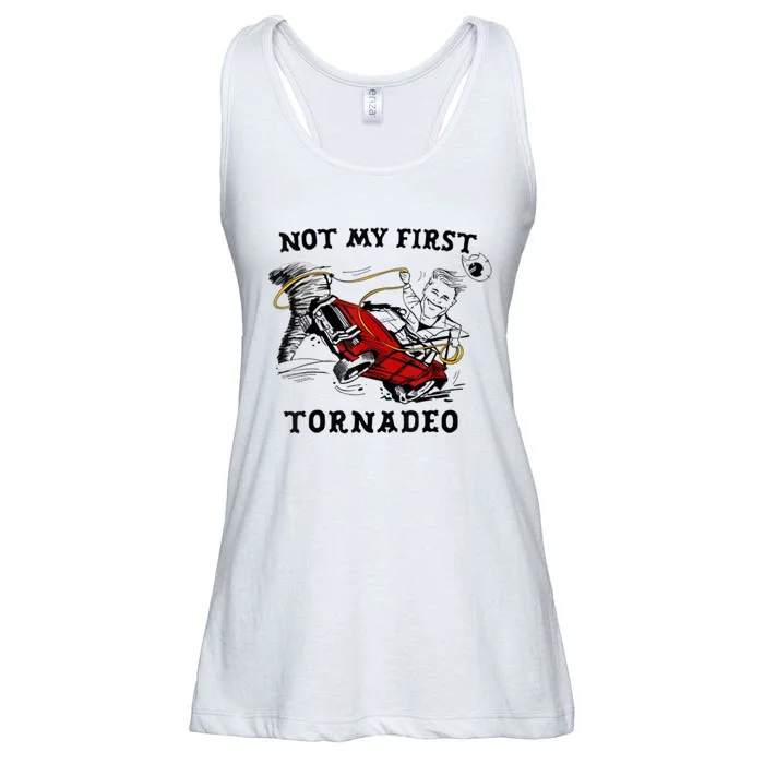 Not My First Tornado Not My First Tornado Funny Gift Ladies Essential Flowy Tank